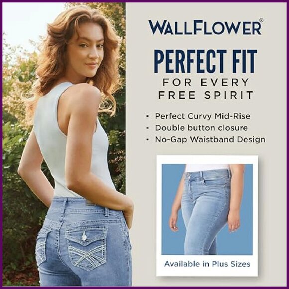 Mid-Rise Bootcut Jeans Insta Stretch Denim Size 0-24 Curvy Fit - Picture 6 of 8